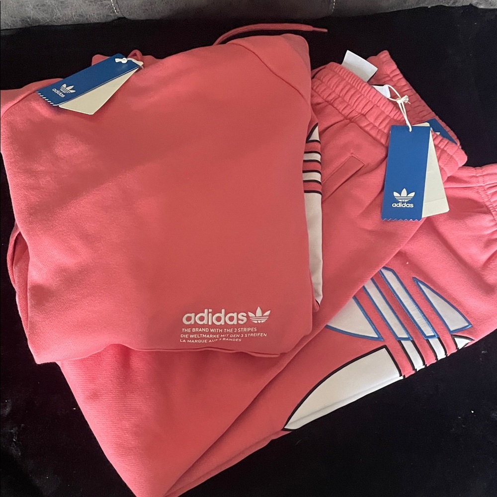 Adidas Coral/Pink Sweatsuit